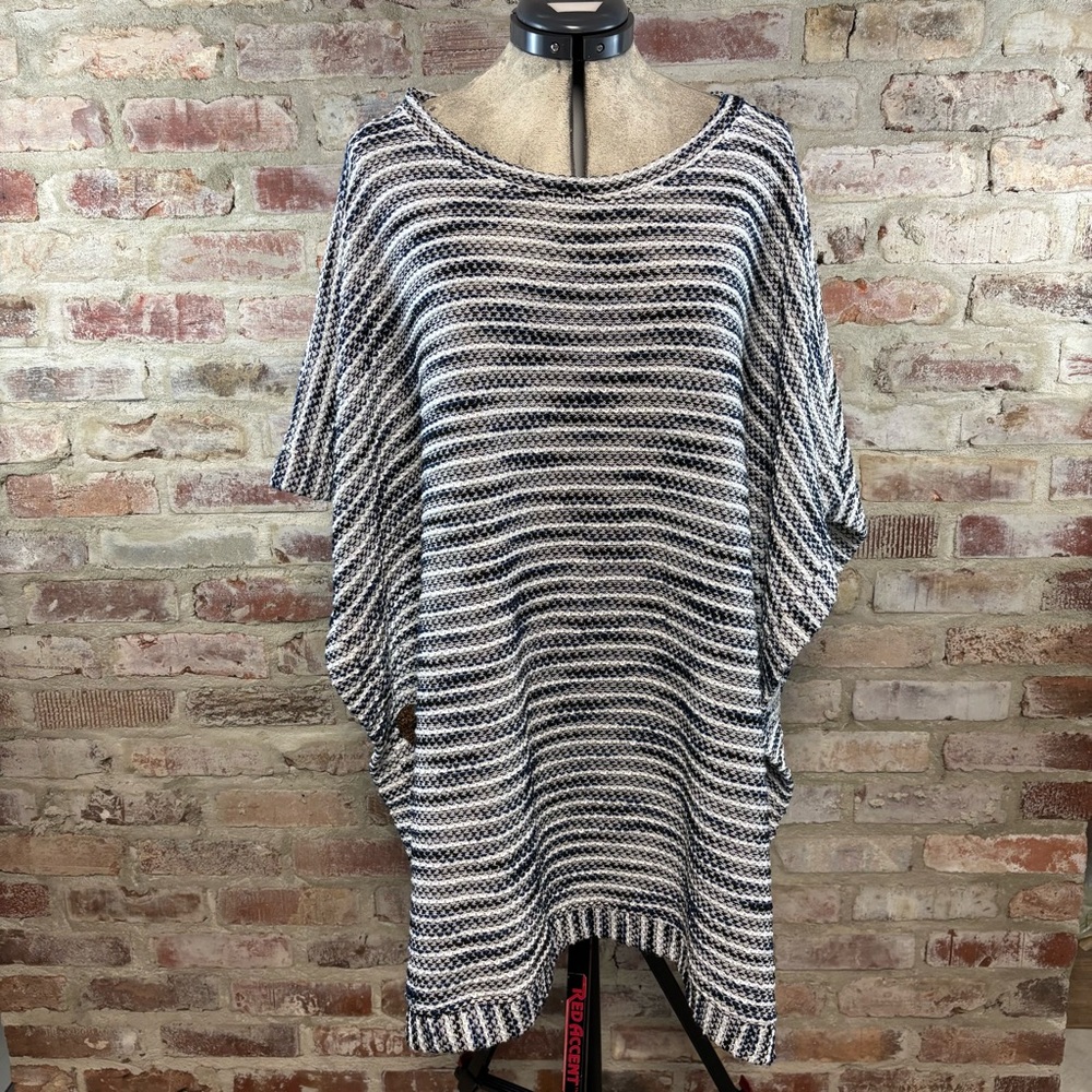 Sailor blue poncho cover up L/XL NWT